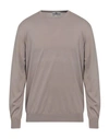Della Ciana Man Sweater Dove Grey Size 44 Cotton