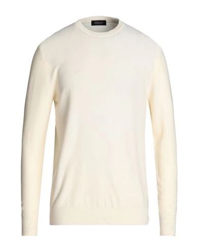 Drumohr Man Sweater White Size 42 Cotton