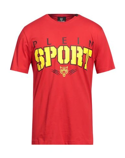 Plein Sport Man T-shirt Red Size Xl Cotton