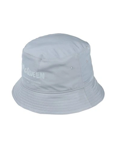 Alexander Mcqueen Man Hat Grey Size 7 ⅛ Polyester