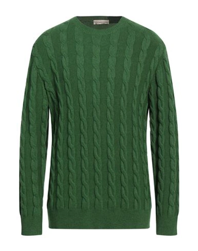 Cashmere Company Man Sweater Green Size 44 Wool, Cashmere In Green