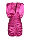 Actualee Woman Short Dress Fuchsia Size 6 Polyester In Pink