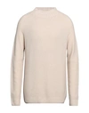 H953 Man Turtleneck Ivory Size 44 Merino Wool In White