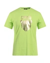 Cavalli Class Man T-shirt Acid Green Size Xl Cotton