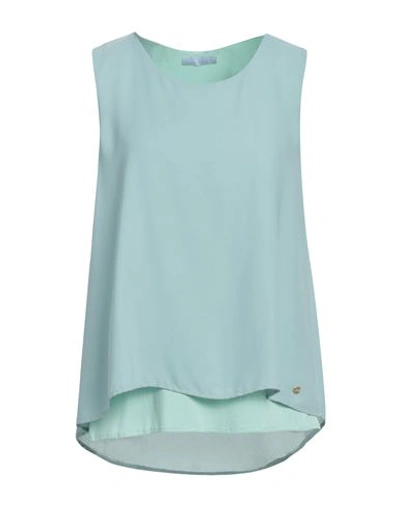 Fly Girl Woman Top Sage Green Size M Polyester