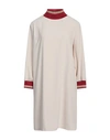 Hanita Woman Short Dress Ivory Size M Polyester In White
