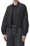 Agolde Shoreditch Ski Club X  Iona Quilted Jacket In Black