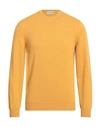 Franz Kraler Man Sweater Ocher Size 46 Cashmere In Yellow