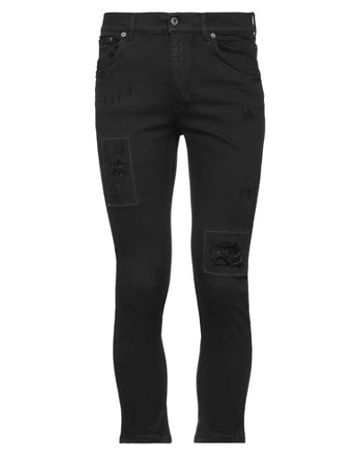 Dondup Man Jeans Black Size 32 Cotton, Elastomultiester, Elastane