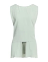 Erika Cavallini Woman Top Sage Green Size 8 Acetate, Silk In Sage Green