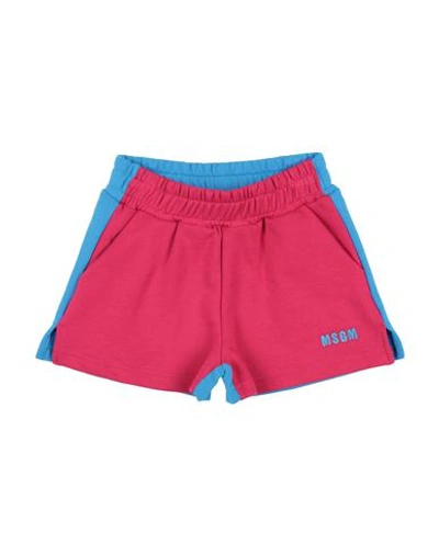 Msgm Babies'  Toddler Girl Shorts & Bermuda Shorts Fuchsia Size 6 Cotton In Pink