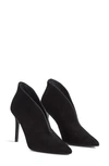 Lk Bennett Womens Bla-black Kyra V-front Heeled Suede Shoe Boots