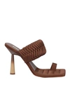 Gia Rhw Gia / Rhw Woman Thong Sandal Brown Size 7 Textile Fibers