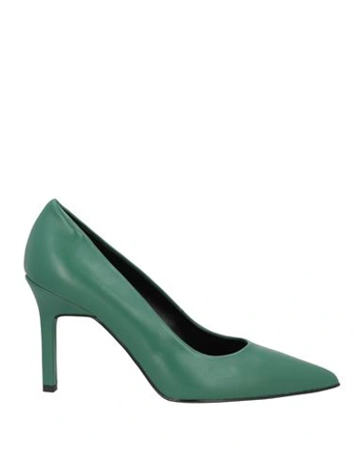 Islo Isabella Lorusso Woman Pumps Dark Green Size 10 Soft Leather