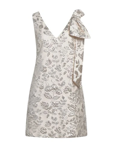 P.a.r.o.s.h P. A.r. O.s. H. Woman Mini Dress Ivory Size Xs Polyester, Polyamide, Metallic Fiber In White