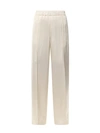 Jil Sander Pressed-crease Elasticated-waist Flared Trousers
