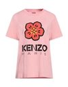 KENZO KENZO WOMAN T-SHIRT PINK SIZE M ORGANIC COTTON