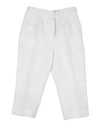 DOLCE & GABBANA DOLCE & GABBANA TODDLER GIRL PANTS WHITE SIZE 7 COTTON, POLYESTER