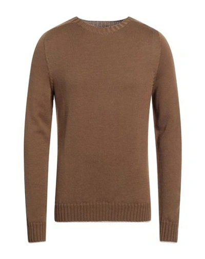 Dondup Man Sweater Brown Size 44 Wool