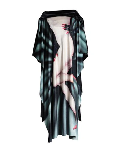 Loewe Woman Midi Dress Black Size 6 Polyester, Elastane