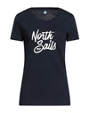 North Sails T-shirts In Navy Blue