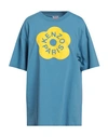 Kenzo Woman T-shirt Pastel Blue Size L Cotton
