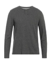 Majestic Filatures Man Sweater Charcoal Size M Cotton, Cashmere In Grey