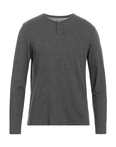 Majestic Filatures Man Sweater Charcoal Size M Cotton, Cashmere In Grey