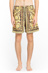 Versace Shorts Baroccodile In Multicolor