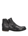 Officine Creative Italia Woman Ankle Boots Black Size 10 Soft Leather