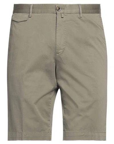 Pt Torino Man Shorts & Bermuda Shorts Military Green Size 30 Cotton, Elastane