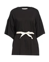 Tela Woman T-shirt Black Size L Cotton