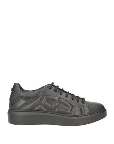 Giovanni Conti Man Sneakers Black Size 13 Calfskin