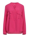 Stella Mccartney Woman Top Fuchsia Size 6-8 Silk In Pink