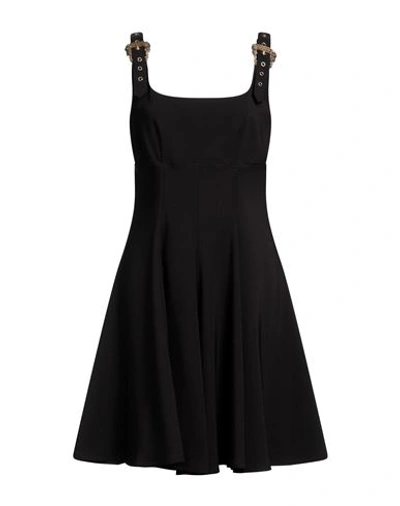 Versace Jeans Couture Woman Mini Dress Black Size 12 Polyester, Elastane