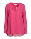 Vila Woman Shirt Fuchsia Size M Polyester In Pink