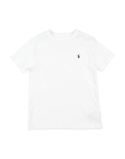 Polo Ralph Lauren Babies'  Cotton Jersey Crewneck Tee Toddler Boy T-shirt White Size 5 Cotton