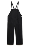 Mango Maternity Denim Dungarees Black Denim In Black Denim