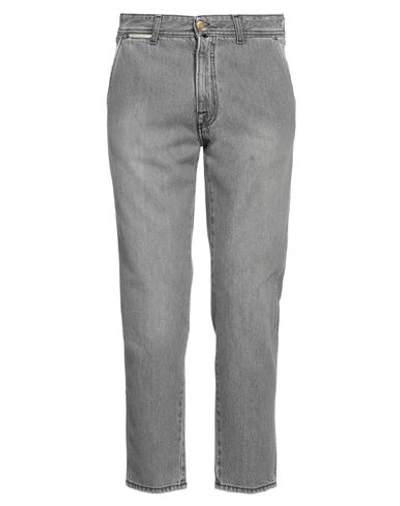 Blu Briglia 1949 Man Denim Pants Lead Size 32 Cotton In Grey