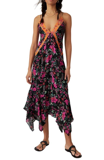 Free People Women's There She Goes Printed Dress In Black