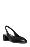 Stuart Weitzman Vivienne Slingback In Black Leather