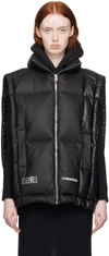 Mm6 Maison Margiela Black Chenpeng Edition Down Vest In 900 Black