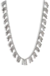 ROXANNE ASSOULIN ON THE FRINGE CRYSTAL COLLAR NECKLACE