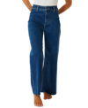 Rip Curl Holiday High Waist Wide Leg Jeans In Dark Blue
