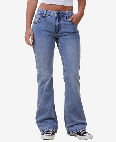 Cotton On Women's Stretch Bootcut Jeans In Bells Blue