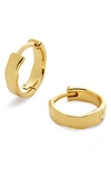 Monica Vinader Siren Muse Wave Huggie Earrings In 18ct Gold Vermeil