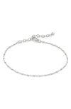 Monica Vinader Sterling Silver Barrel Station Chain Bracelet In Sterling Silver