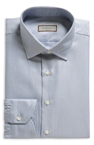 Canali Cotton Shirt In Light Blue