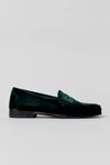 G.H.BASS G. H.BASS WHITNEY VELVET WEEJUNS LOAFER IN PINE, WOMEN'S AT URBAN OUTFITTERS