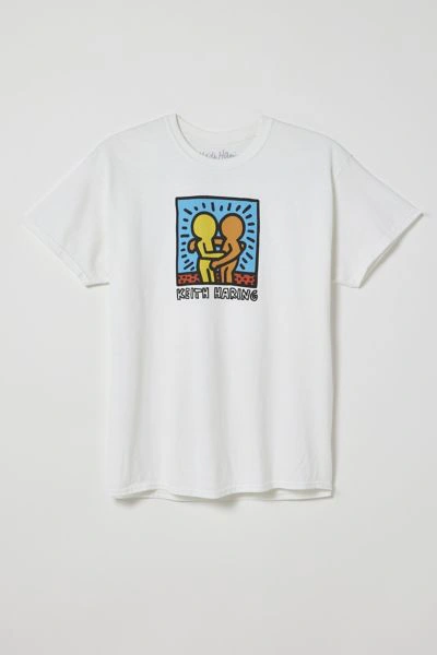 Keith Haring Best Buddies Tee In White, Men's At Urban Outfitters